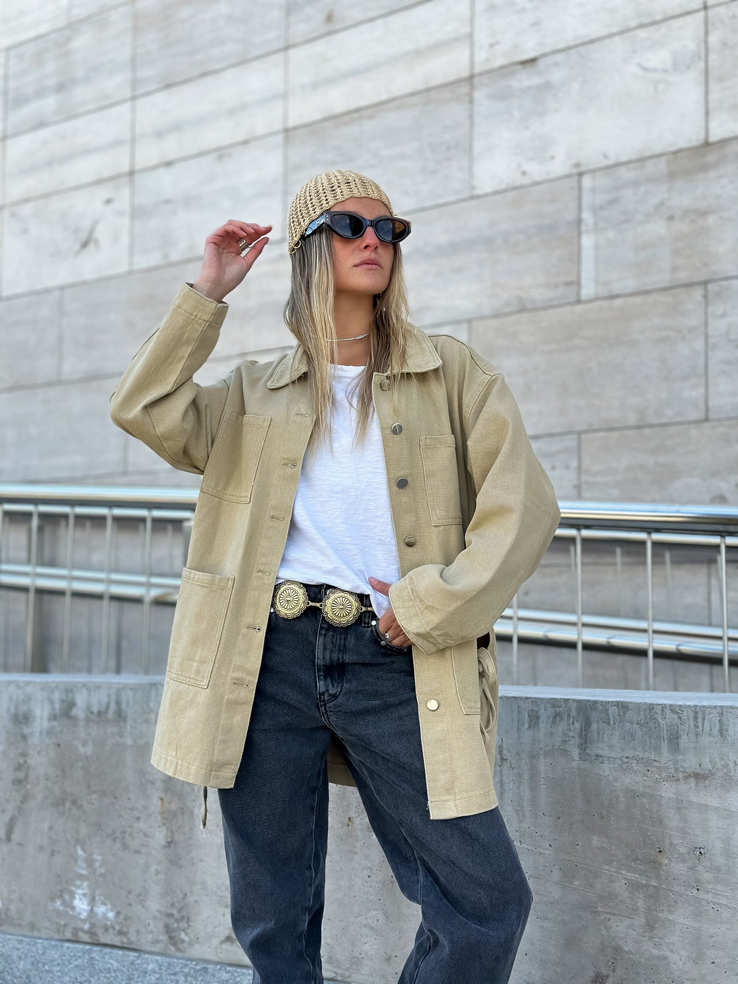 Denim Jacket Beige