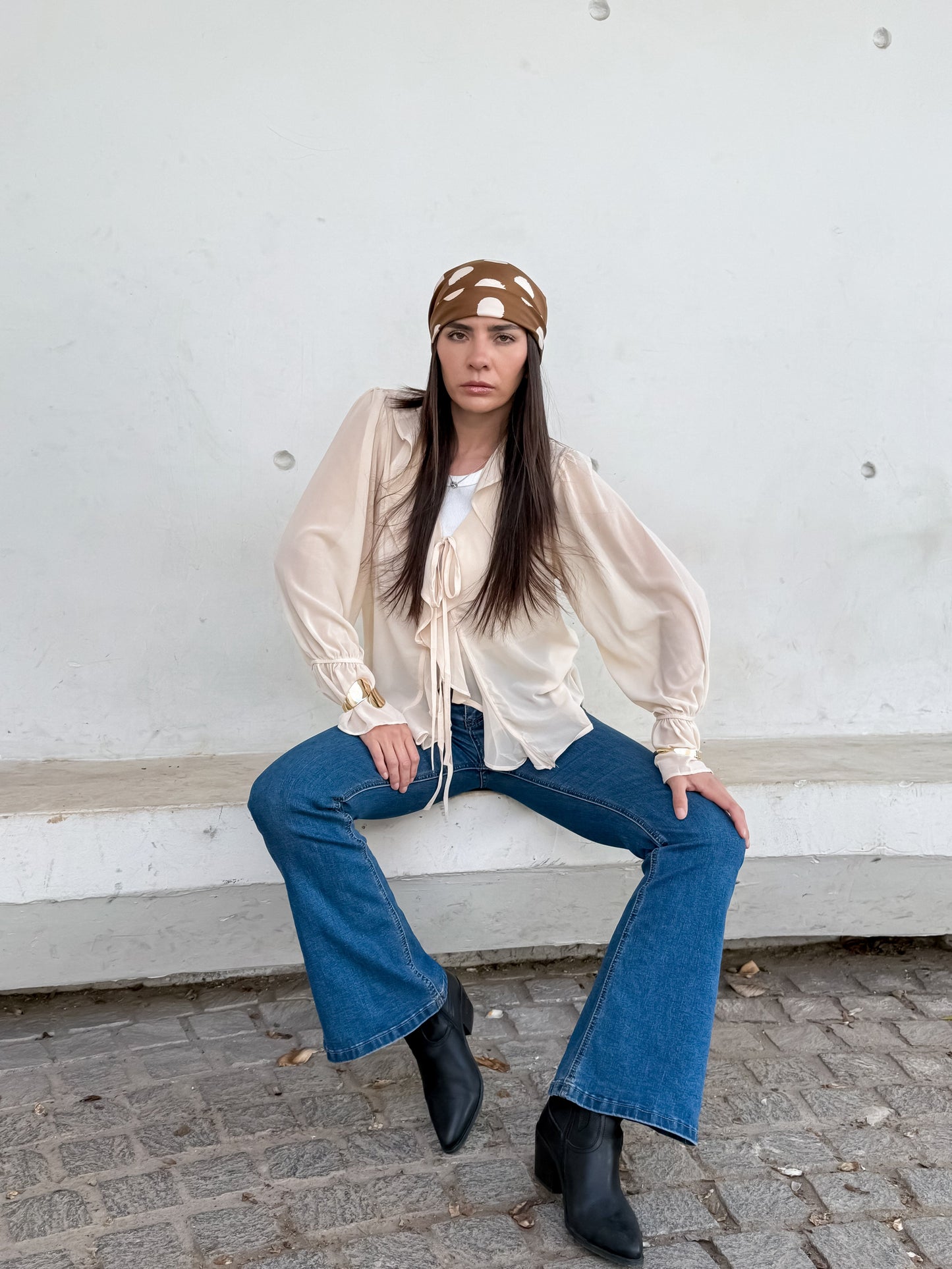 Blusa Volantes Vainilla