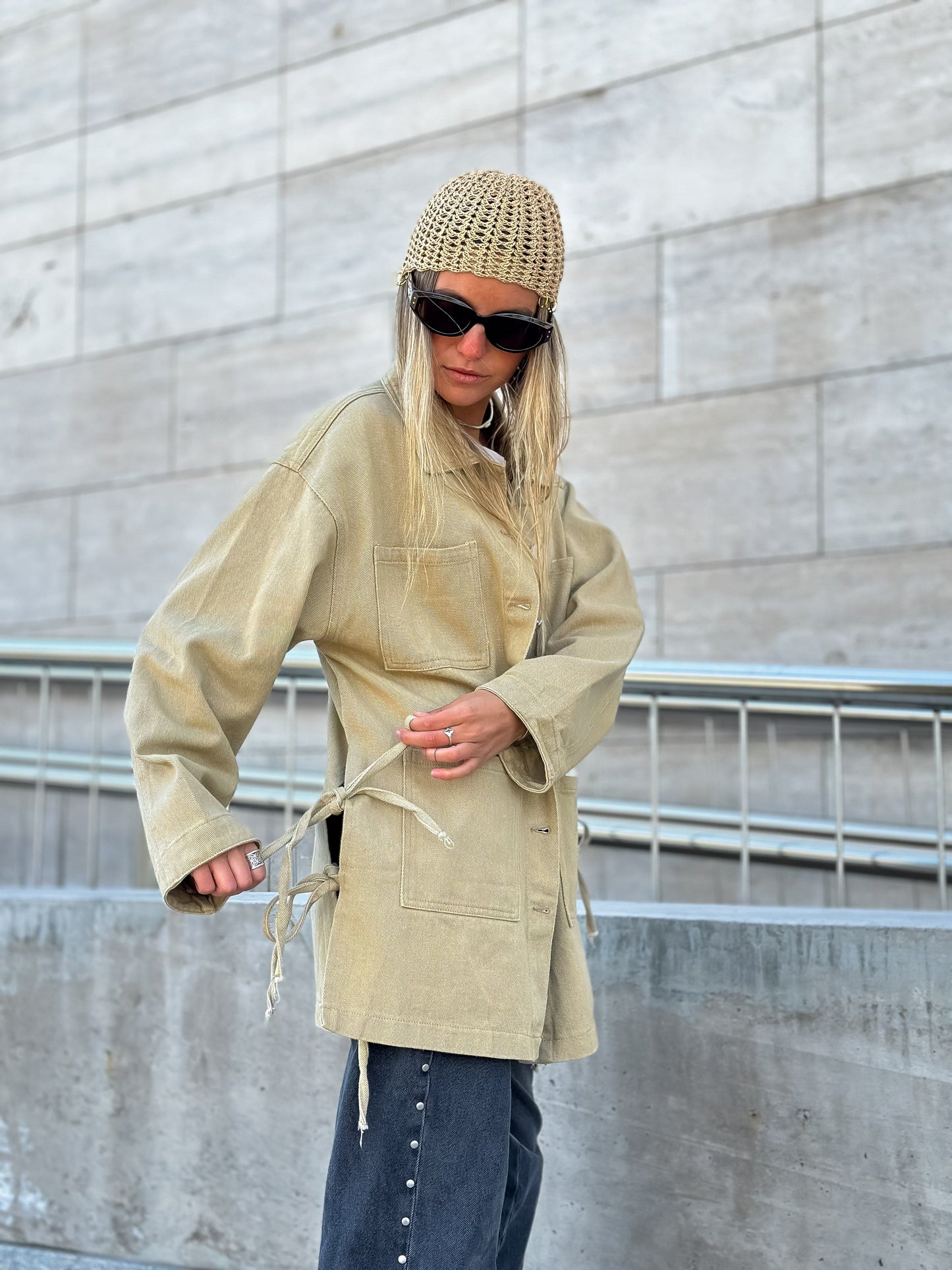 Denim Jacket Beige