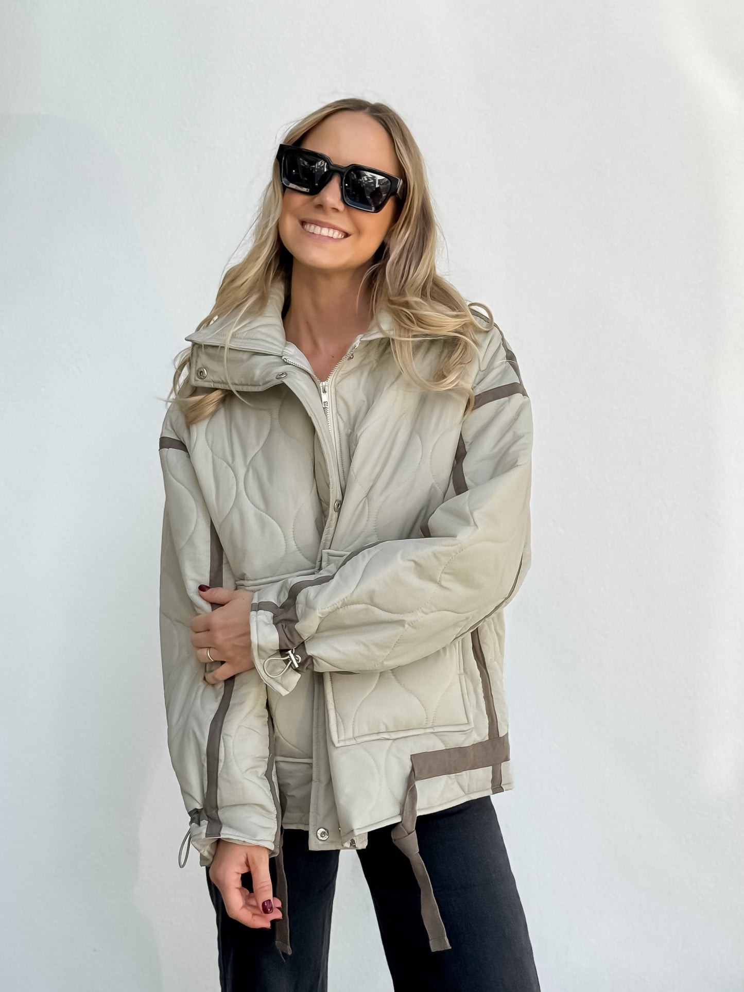 Cazadora Acolchada Beige