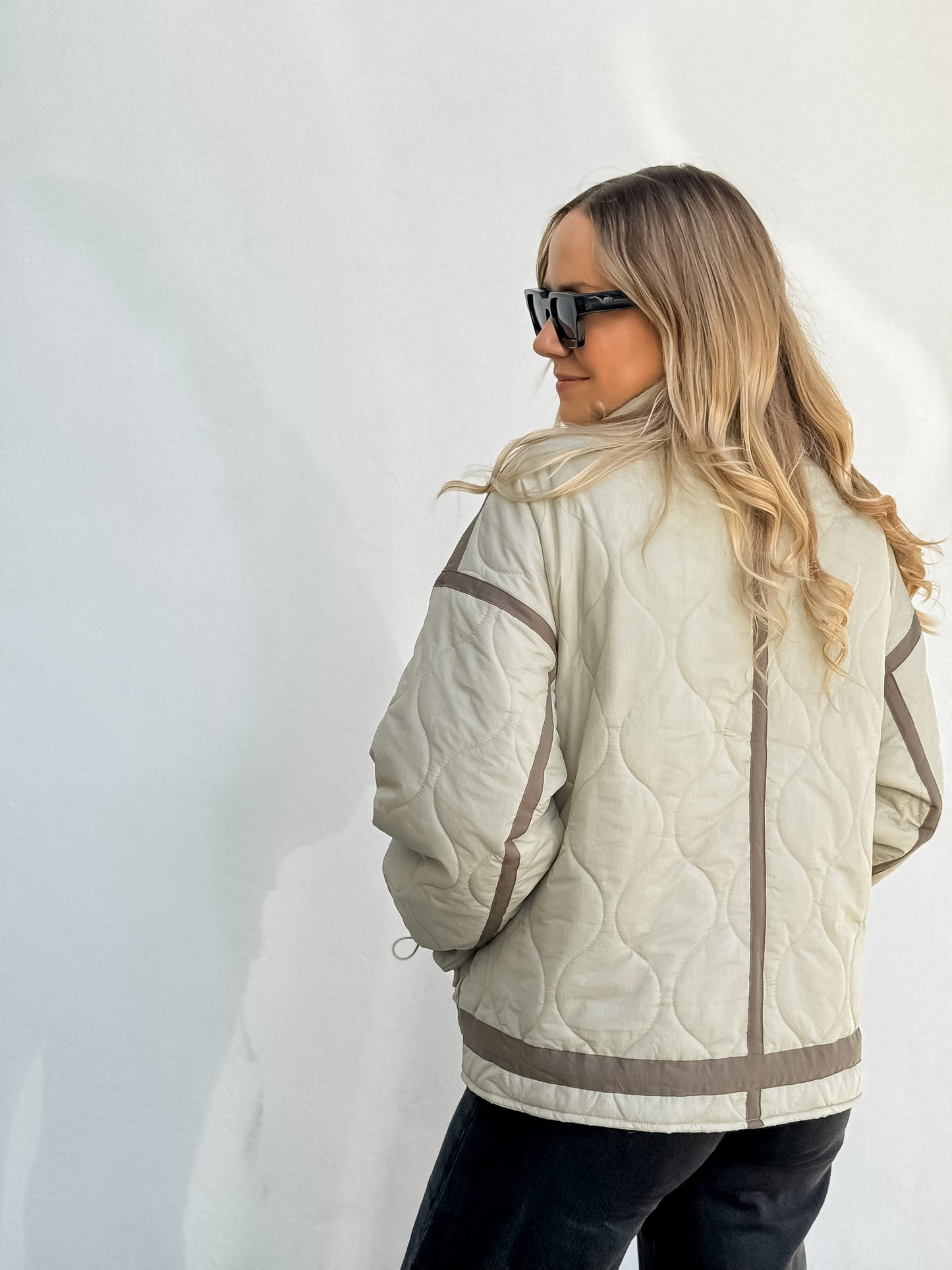 Cazadora Acolchada Beige
