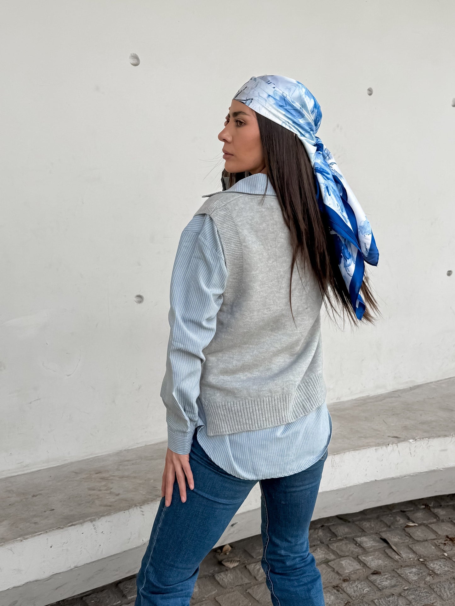 Duo Baby Blue (Camisa +Chaleco)