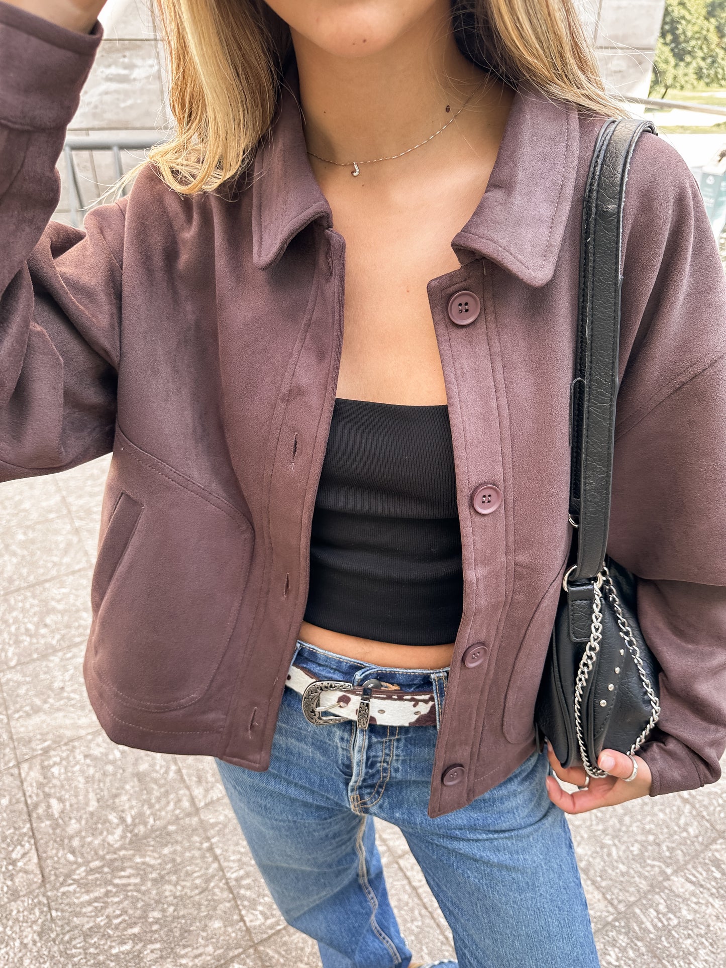Chaqueta Gamuza Brown