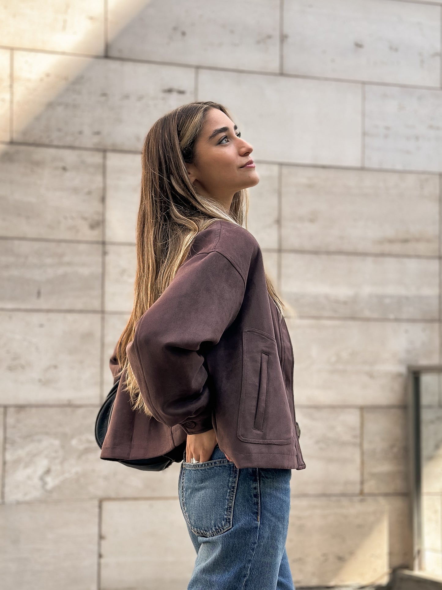 Chaqueta Gamuza Brown