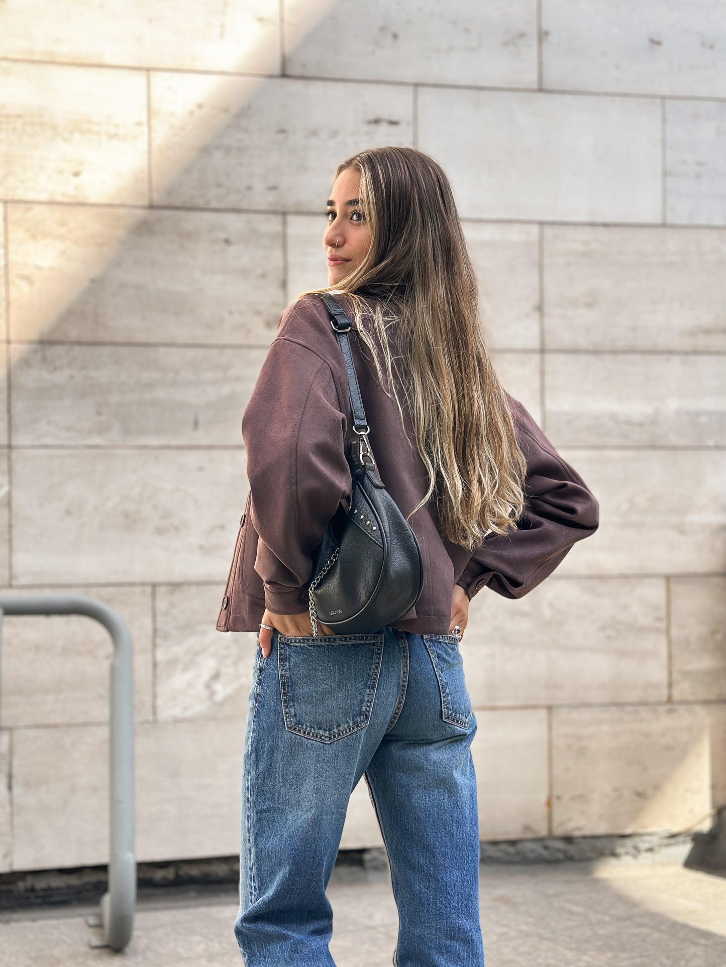 Chaqueta Gamuza Brown