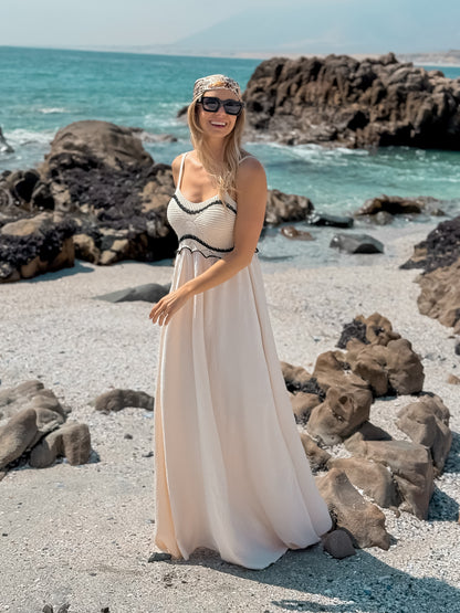 Vestido Boho Beige