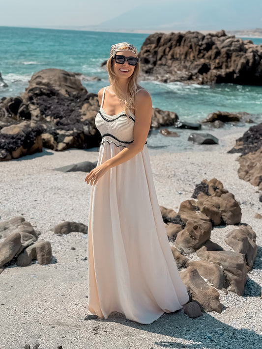Vestido Boho Beige