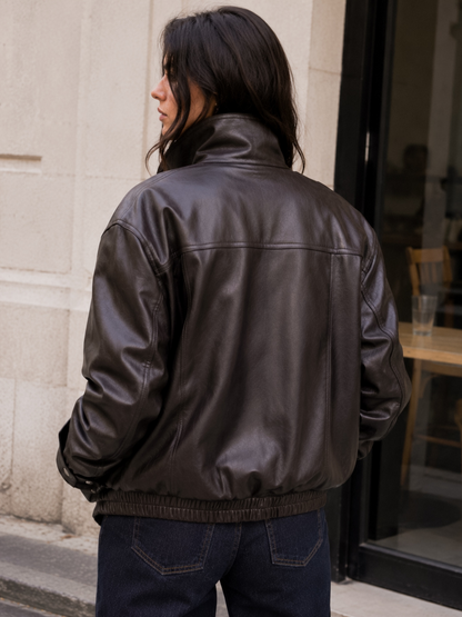 Chaqueta Ecocuero Acolchada Brownie