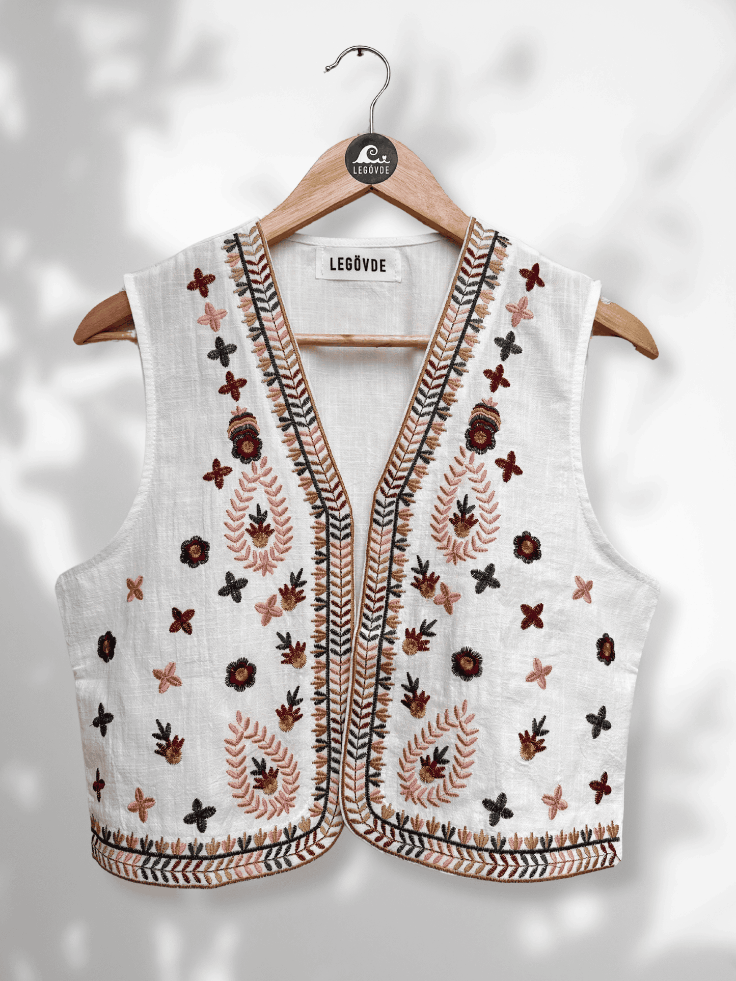 Vest Lino Bordado