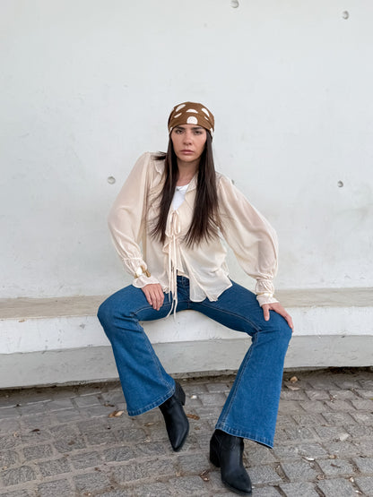 Blusa Volantes Vainilla