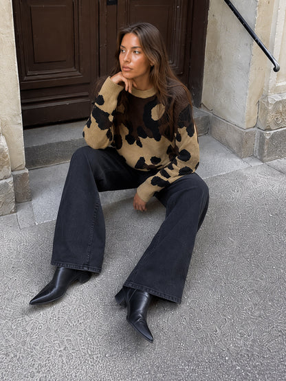 Sweater Print Beige