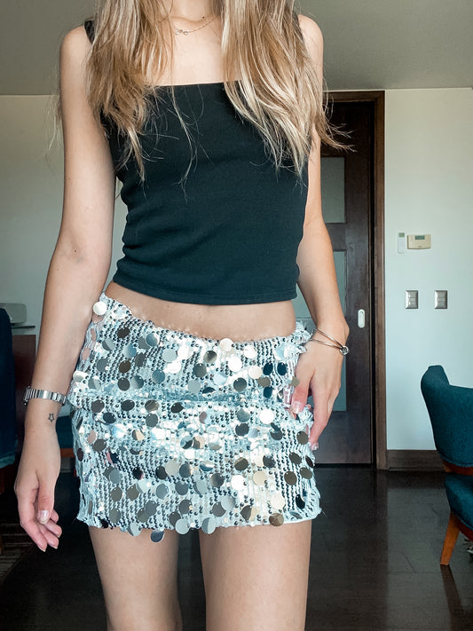 Mini Falda Ibiza Silver