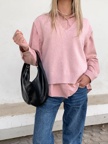 Duo Rosa (Camisa +Chaleco)