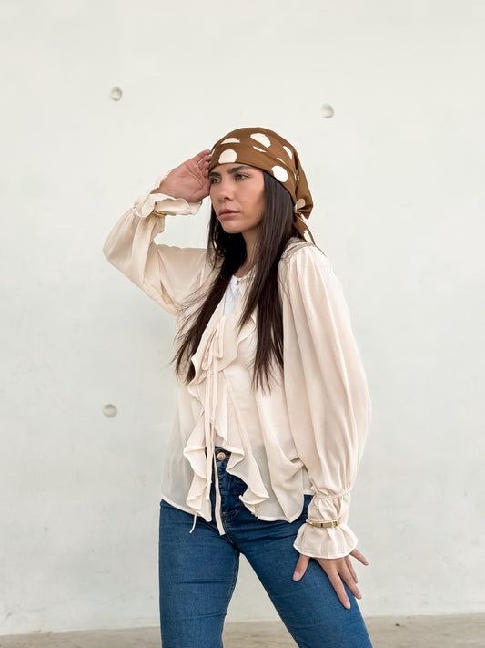 Blusa Volantes Vainilla