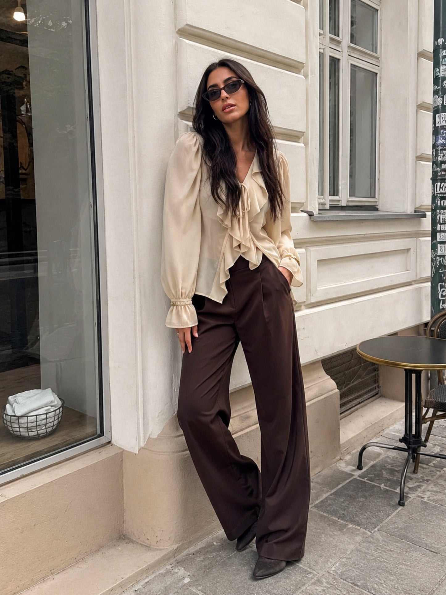 Blusa Volantes Vainilla