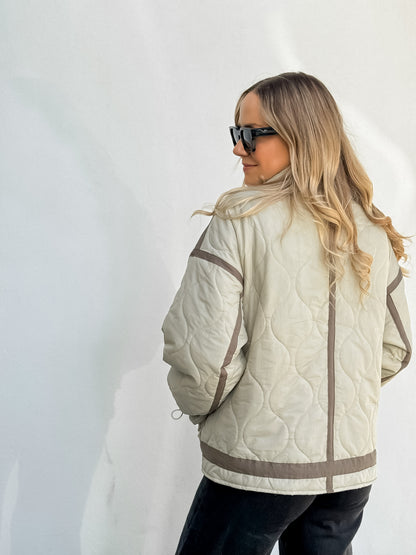Cazadora Acolchada Beige