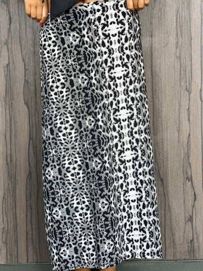 Falda Leopardo Black