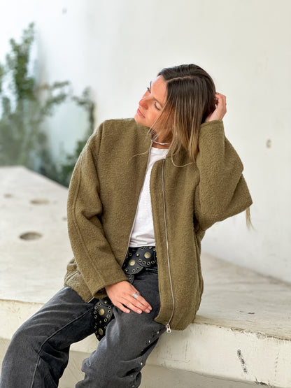 Chaqueta Bomber Pistacho