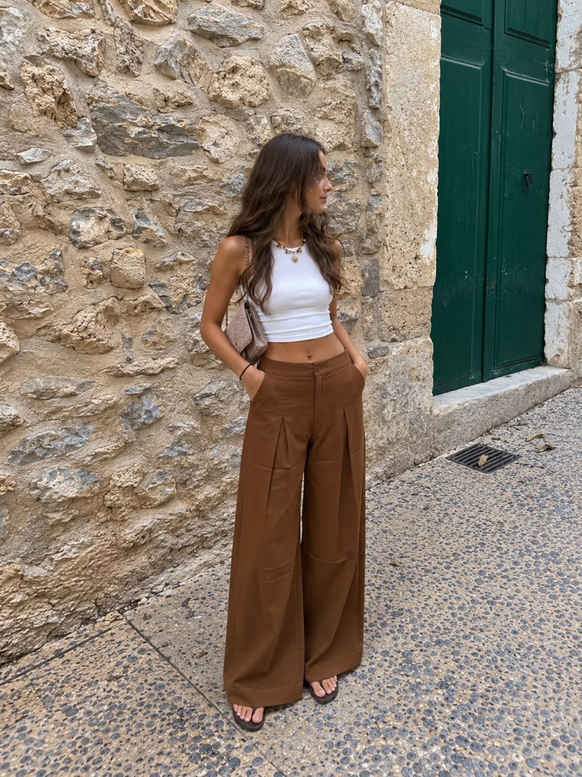 Pant Marei Camel