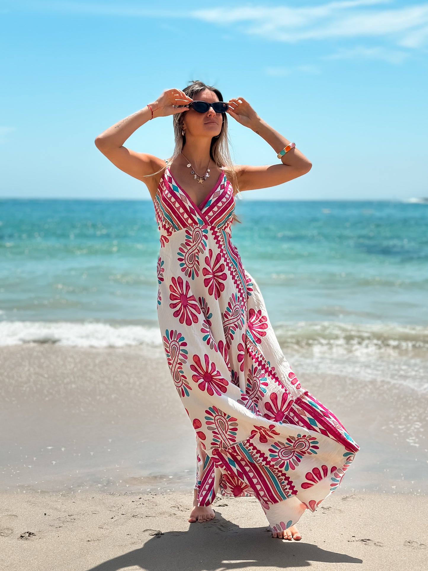 Vestido Positano Fucsia