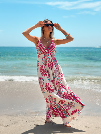 Vestido Positano Fucsia