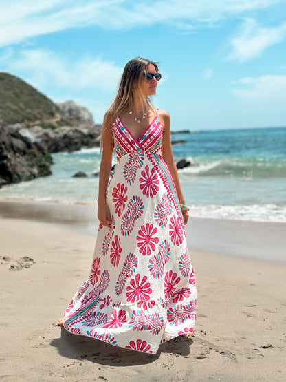 Vestido Positano Fucsia