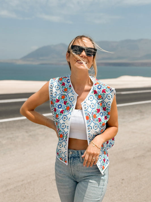 Quilted Vest Mediterráneo