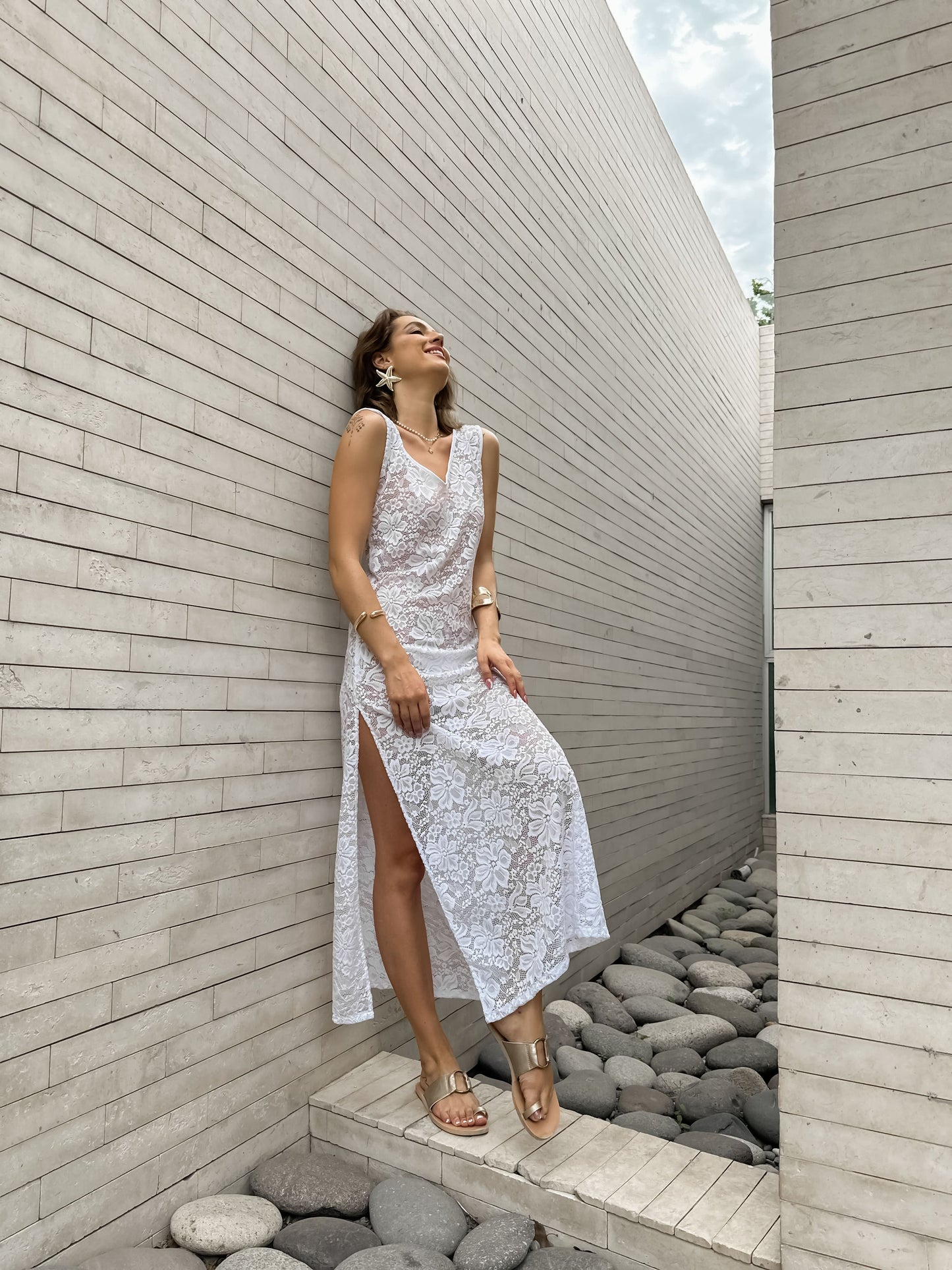 Vestido Encaje Blanco