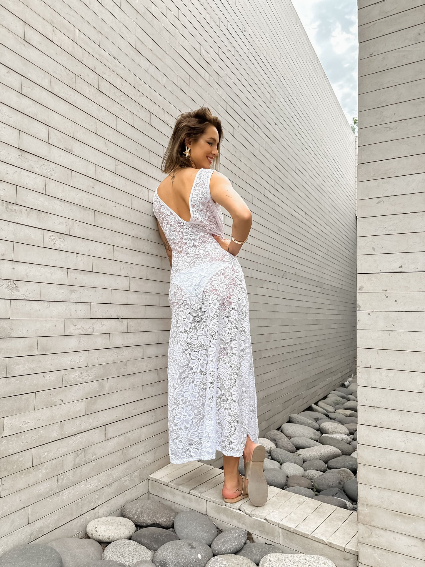 Vestido Encaje Blanco