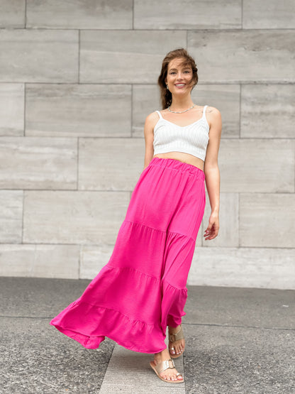 Maxi Falda Fucsia